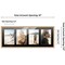 Natural Finish Collage Frame - Black Mat, 20 Frame Sizes to Choose From, UV Acrylic, Wall Hanging Hardware, Vertical or Horizontal Display